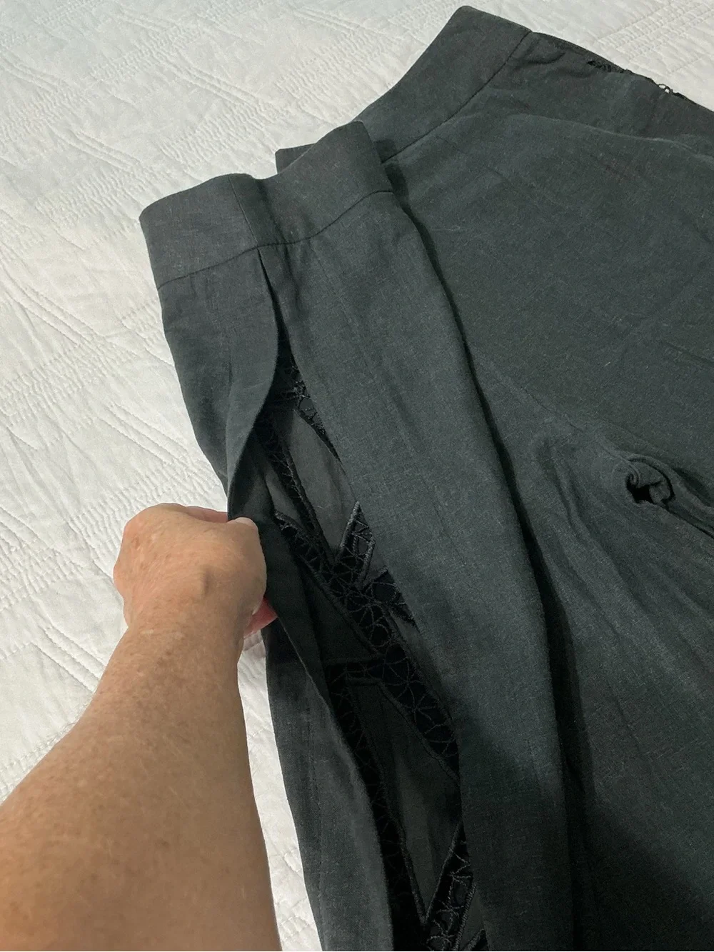VIX Paula Hermanny Solid Bree High Waist Pants M - Picture 10 of 10
